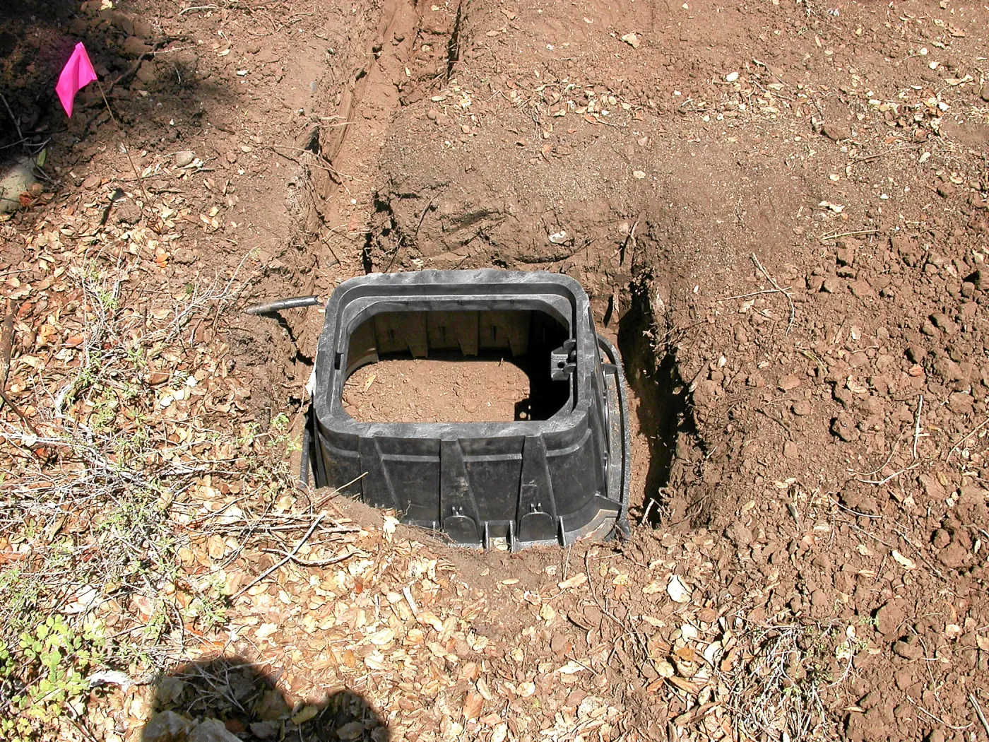 Meadow View Irrigation installation, new valve box