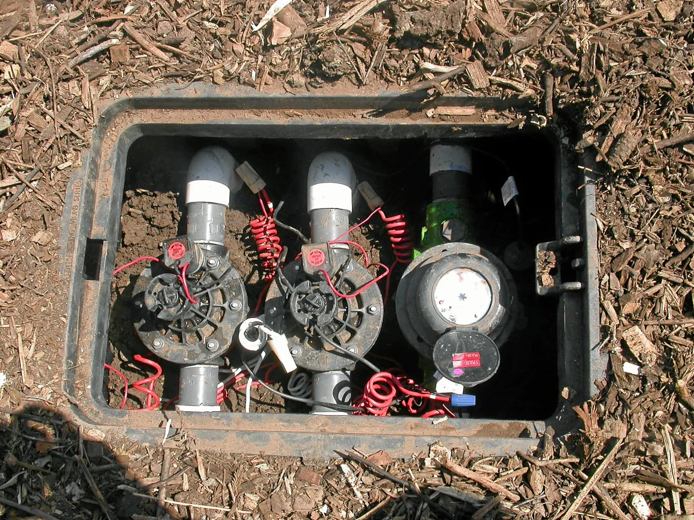 Meadow View Irrigation installation, new valve box