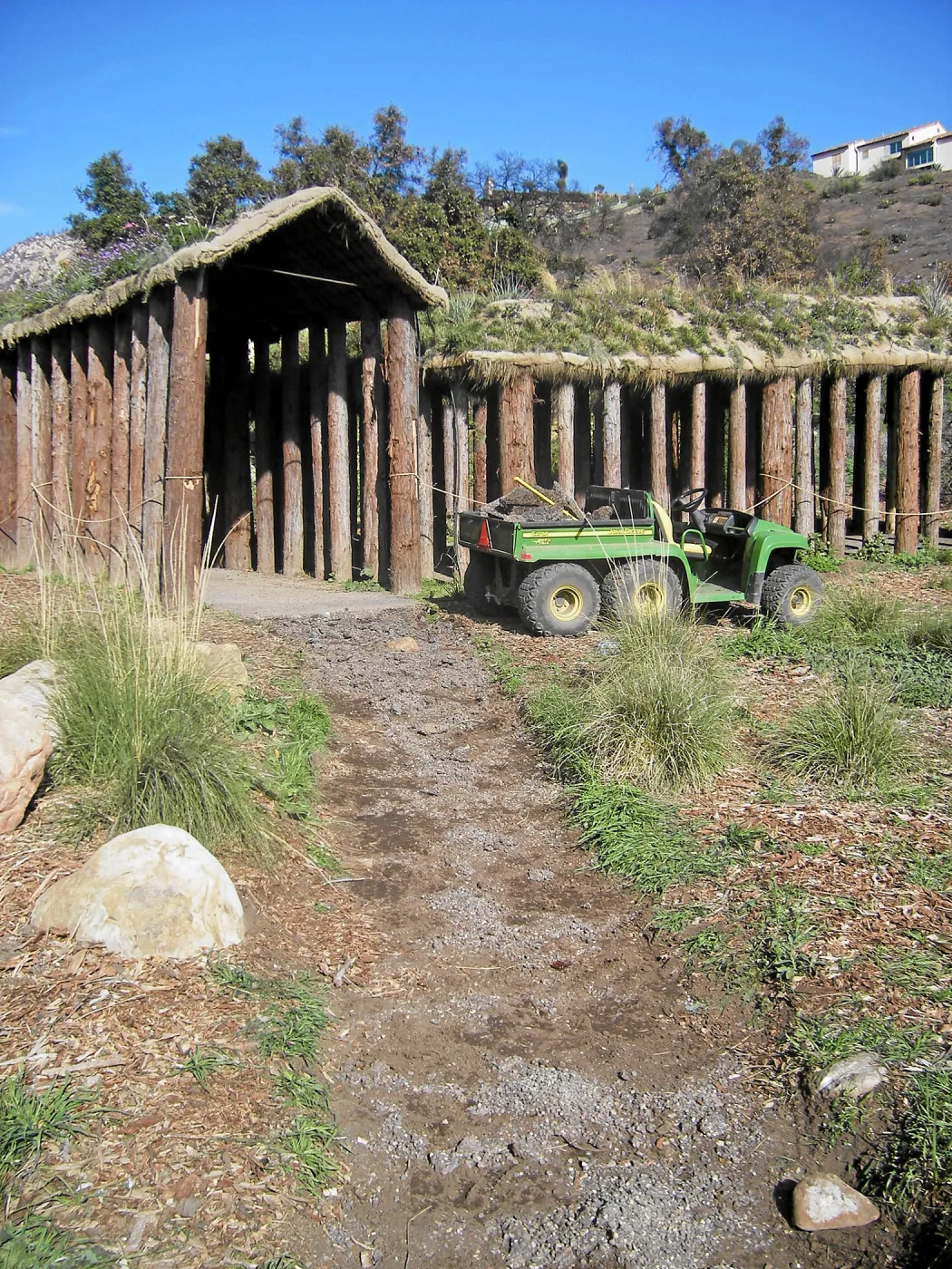 Removal of PermaCreet path at Herb Parker labrinth
