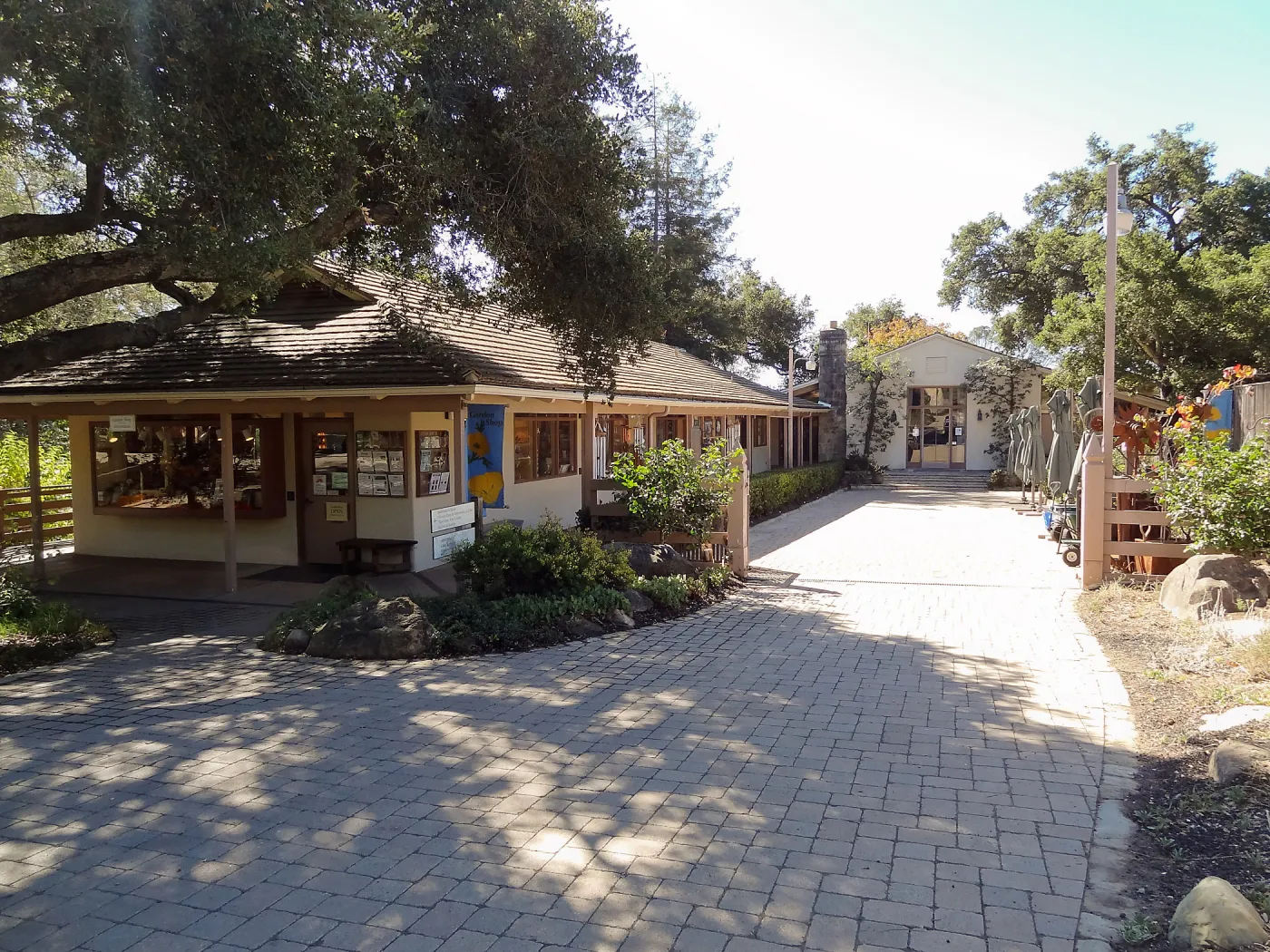 SBBG Fall Plant Sale 2013 set up in the Garden Courtyard and Garden Growers Nursery