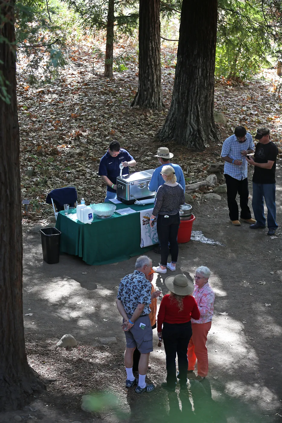 Santa Barbara Beer Garden Event, Santa Barbara Brewing station, Redwood Section