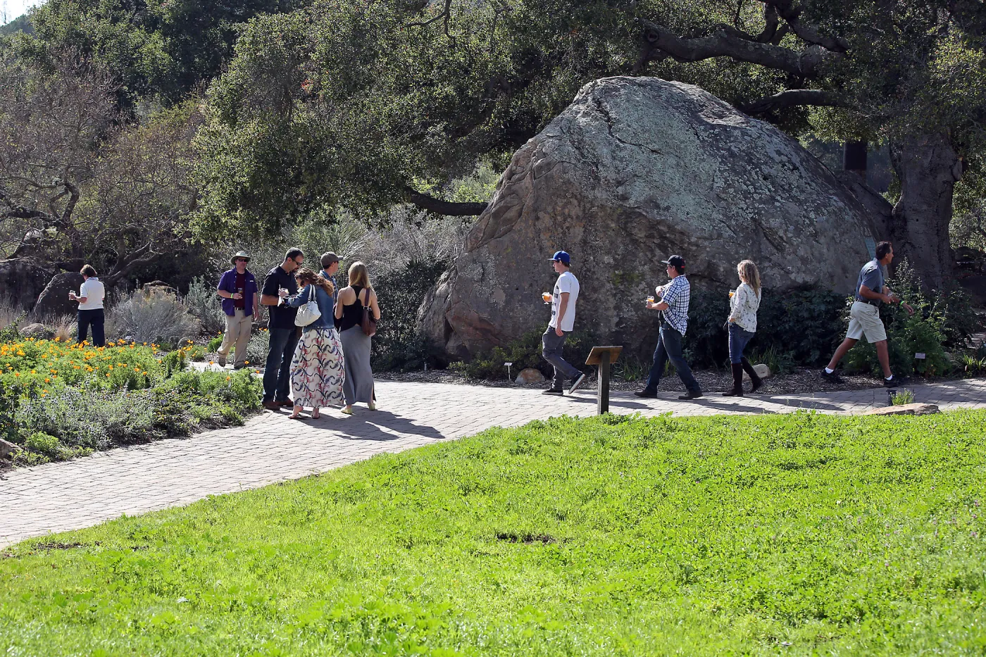 Santa Barbara Beer Garden Event, Blaskley Boulder, Meadow