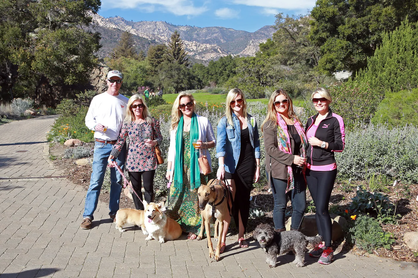 Santa Barbara Beer Garden Event, Robyn Parker and friends