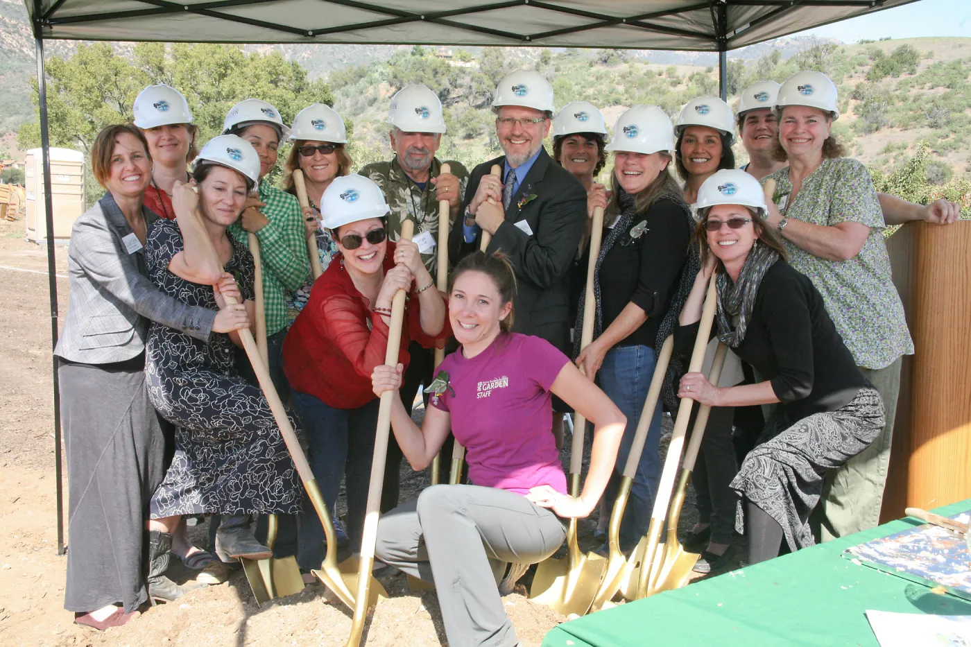 SBBG Staff at the Golden Shovel Event, John C. Pritzlaff Conservation Center