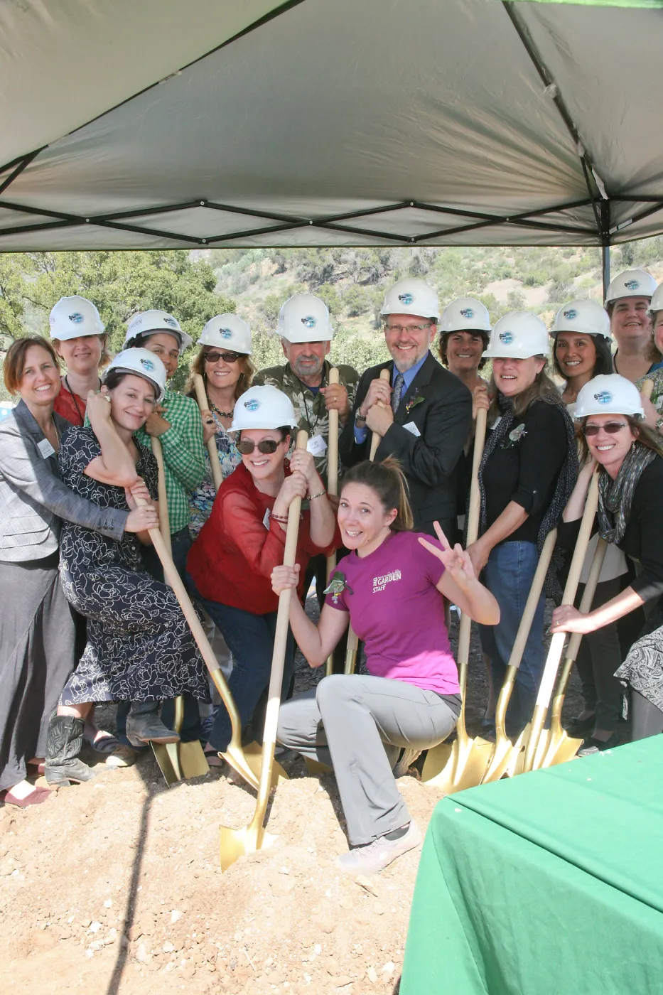 SBBG Staff at the Golden Shovel Event, John C. Pritzlaff Conservation Center