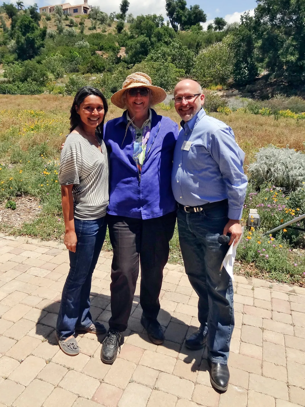 35 year service award, nancy Vivrette, Kathy Casteneda, Steve Windhager, Volunteer Appreciation 2014, SBBG