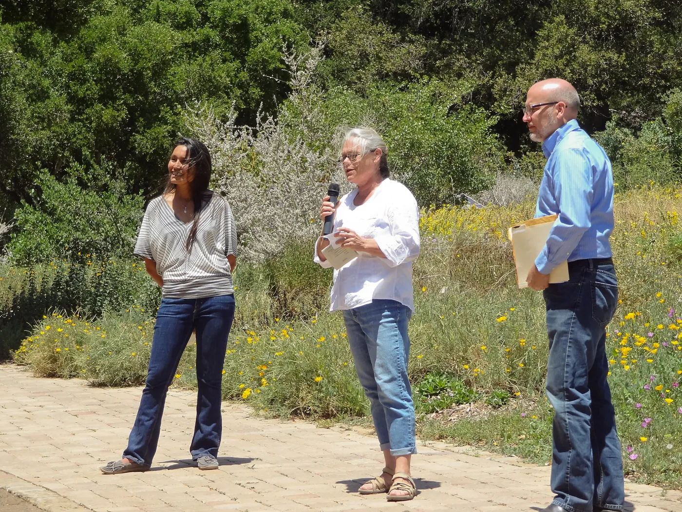 Kathy Casteneda, Frederique Lavoipierre, Steve Windhager, Volunteer Appreciation 2014, SBBG