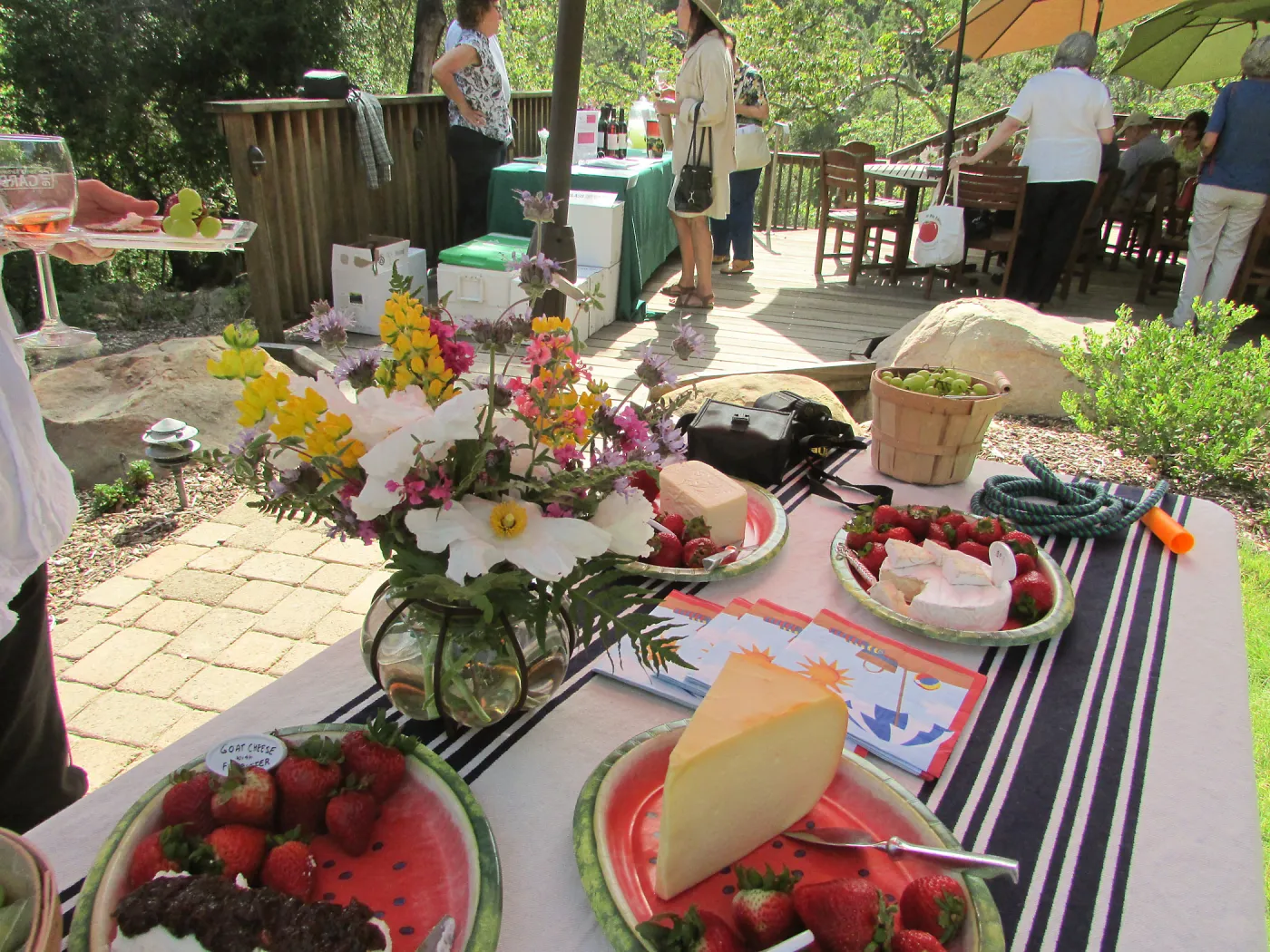 wine and cheese table,Wine and Cheese Botanic Lecture Series