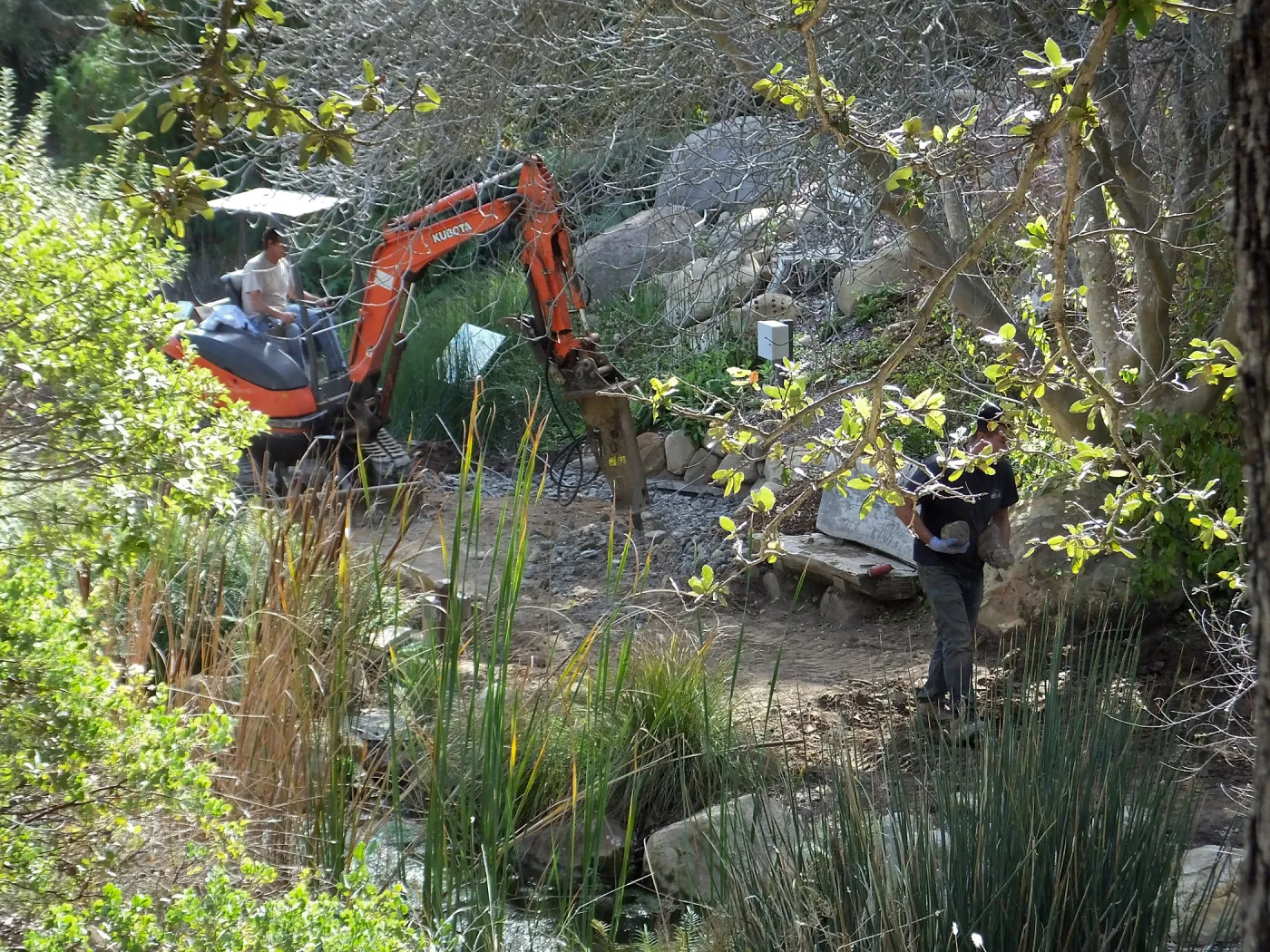 Sewer pipe installation work by Specialty Plumbing in Arroyo Section