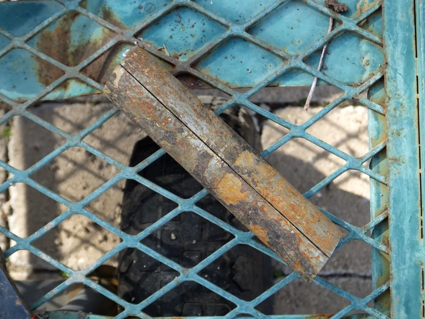 Burst water pipe in Courtyard
