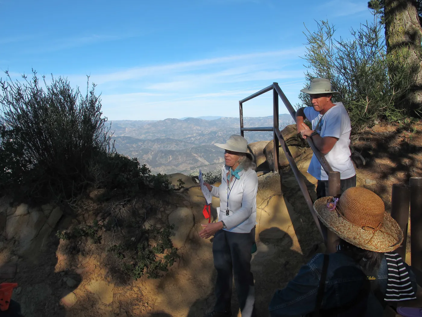 La Cumbre Peak: Sunset on the Sandstone day trip , Susie Bartz shares details about the geology of the Santa Ynez mountains
