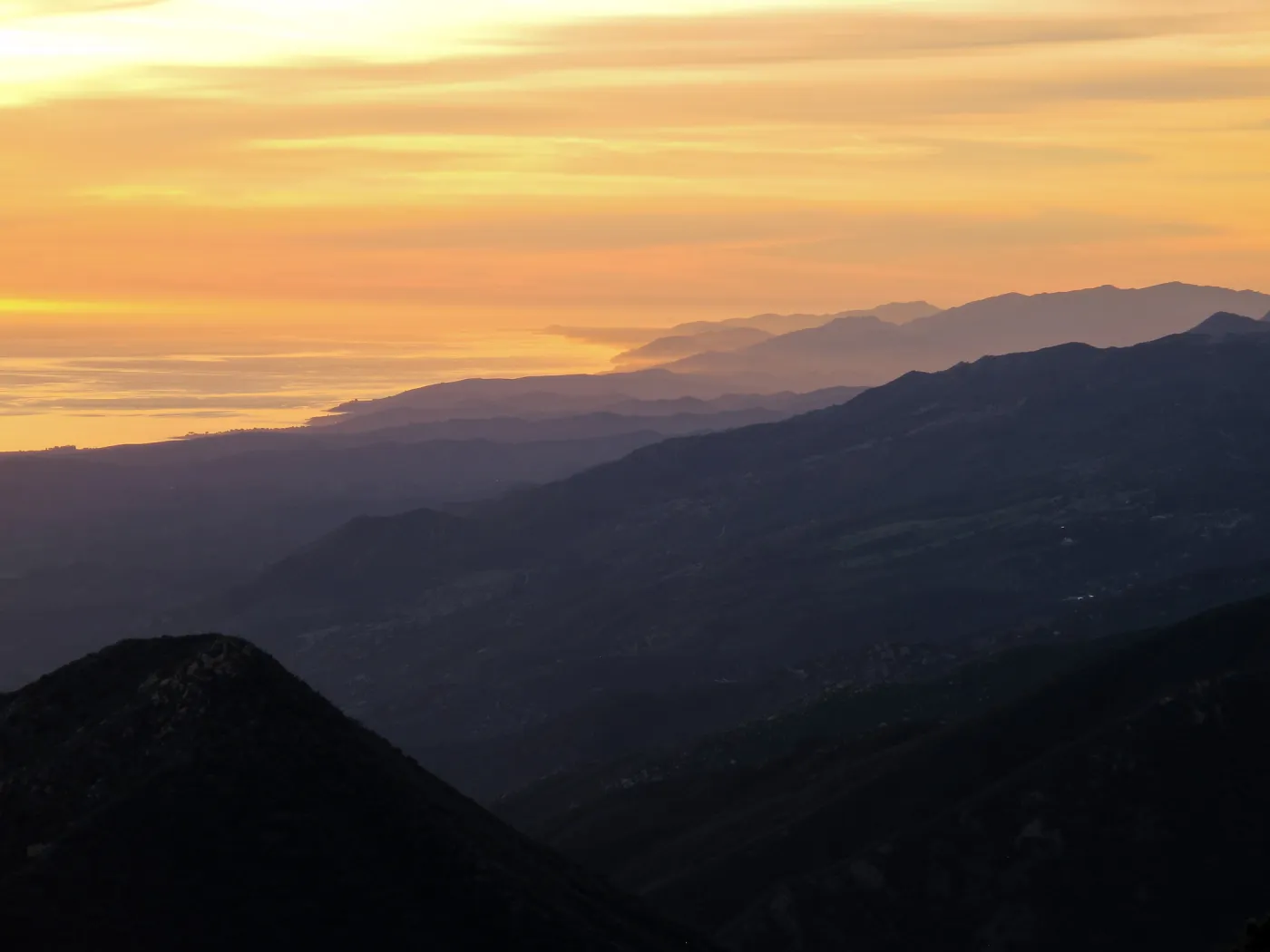 La Cumbre Peak: Sunset on the Sandstone day trip , Sunset from La Cumbre Peak 