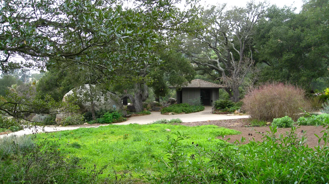 Meadow looking to Blakesly Boulder and old Kiosk