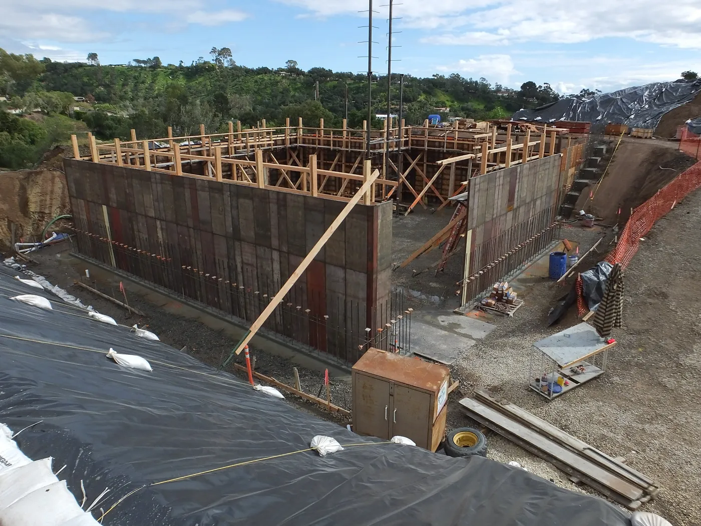 Pritzlaff Conservation Center Construction, Exterior looking southeast