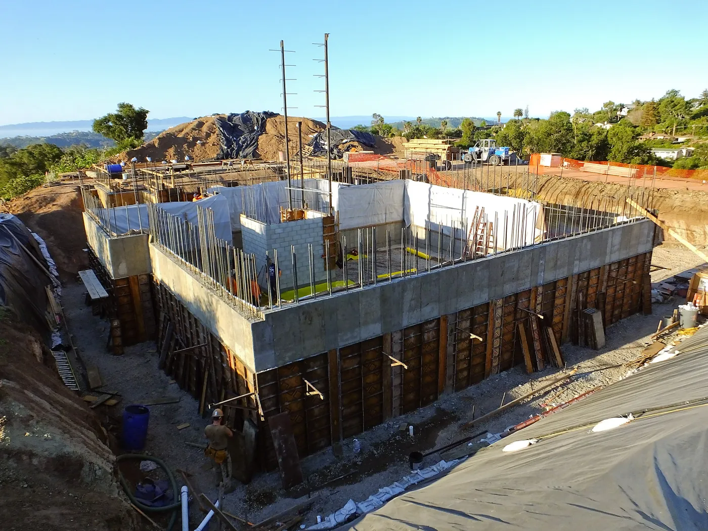 Pritzlaff Conservation Center Construction, exterior looking southwest