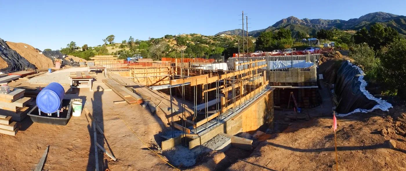 Pritzlaff Conservation Center Construction, Exterior looking northwest
