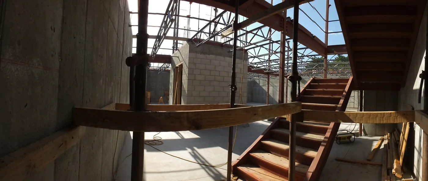 Pritzlaff Conservation Center Construction, looking northwest across Herbarium space