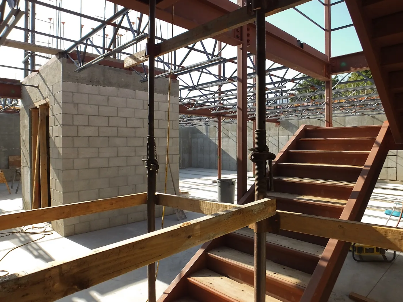 Pritzlaff Conservation Center Construction, looking northwest across Herbarium space