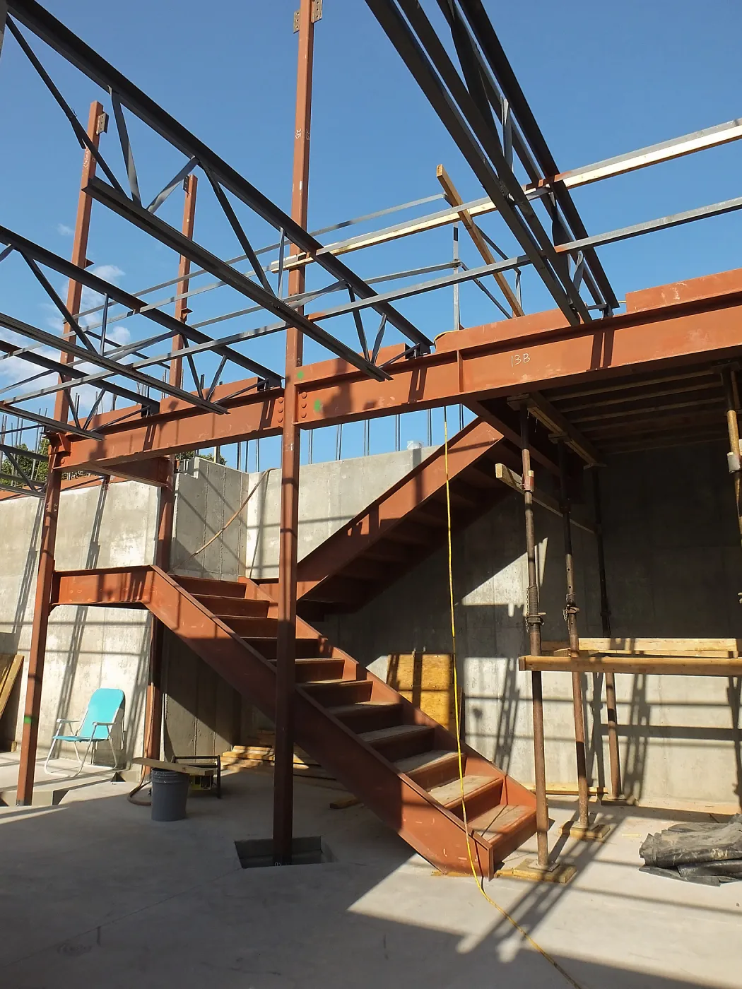 Pritzlaff Conservation Center Construction, Herbarium stairs