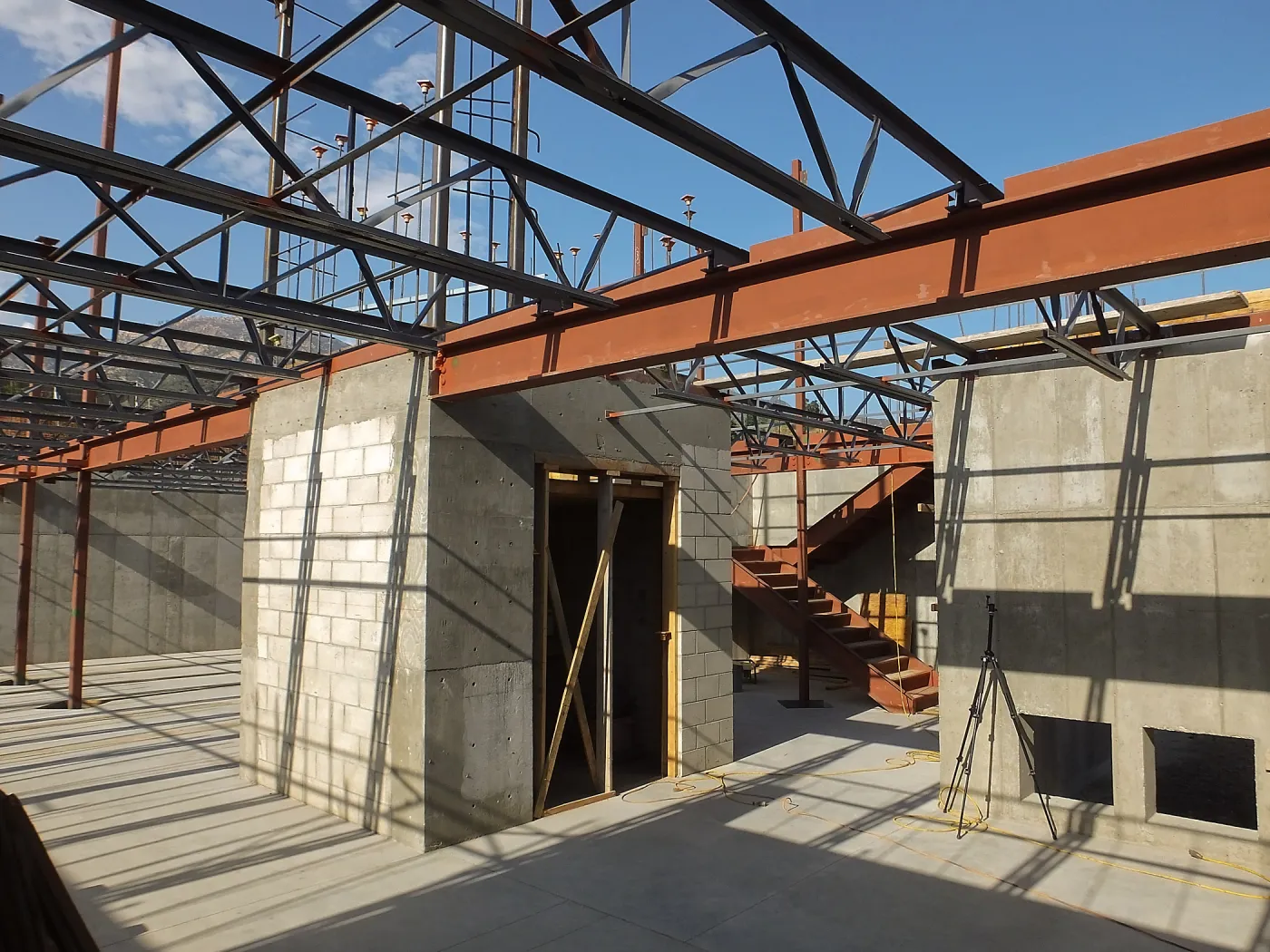 Pritzlaff Conservation Center Construction, looking northeast across IT closet