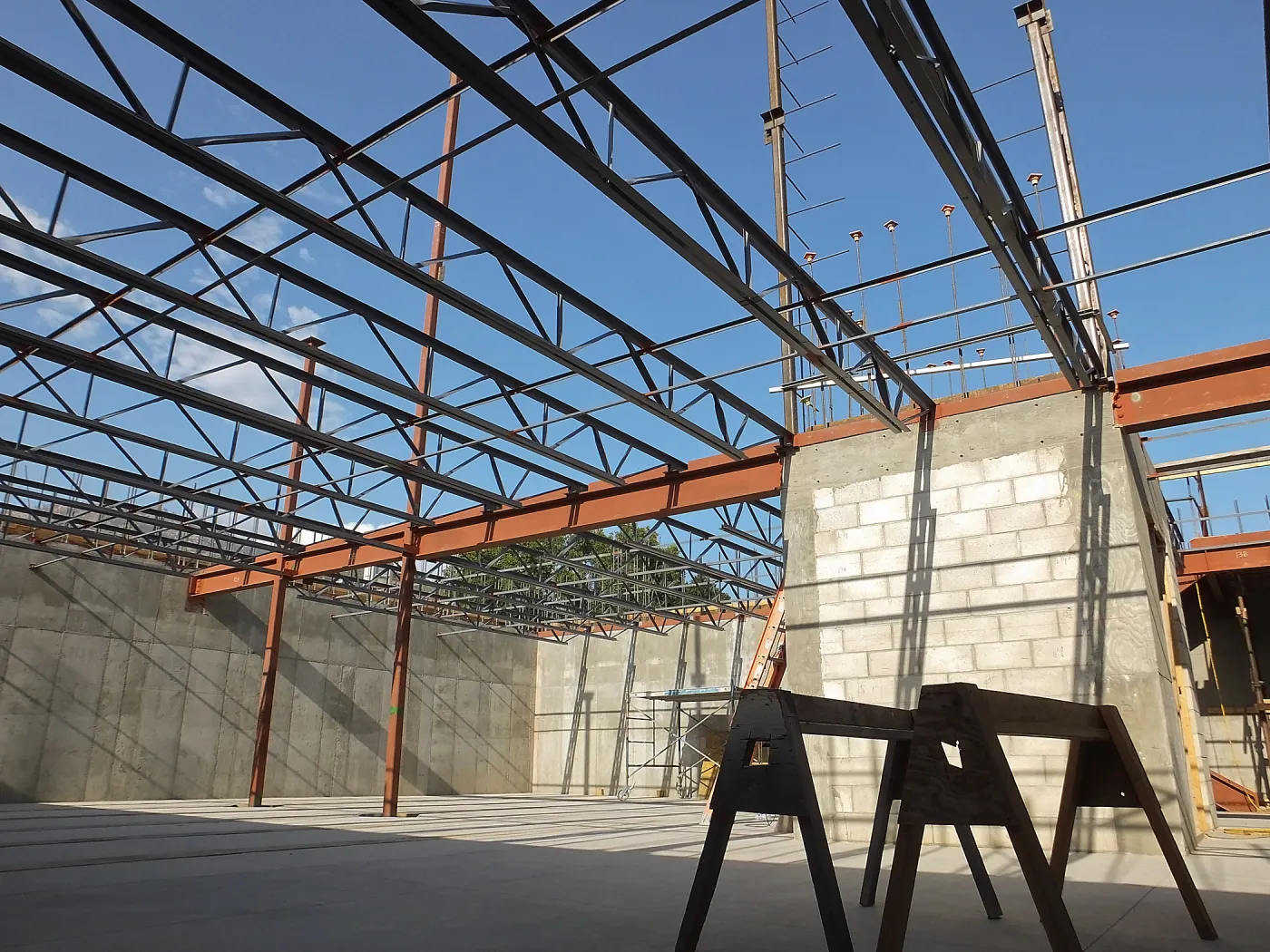 Pritzlaff Conservation Center Construction, looking northeast across Seed Bank/Herbarium area
