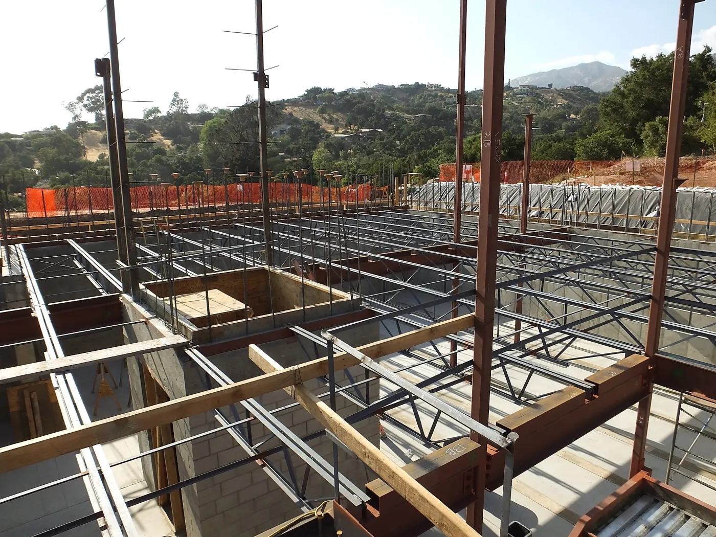 Pritzlaff Conservation Center Construction, looking northwest across Research area