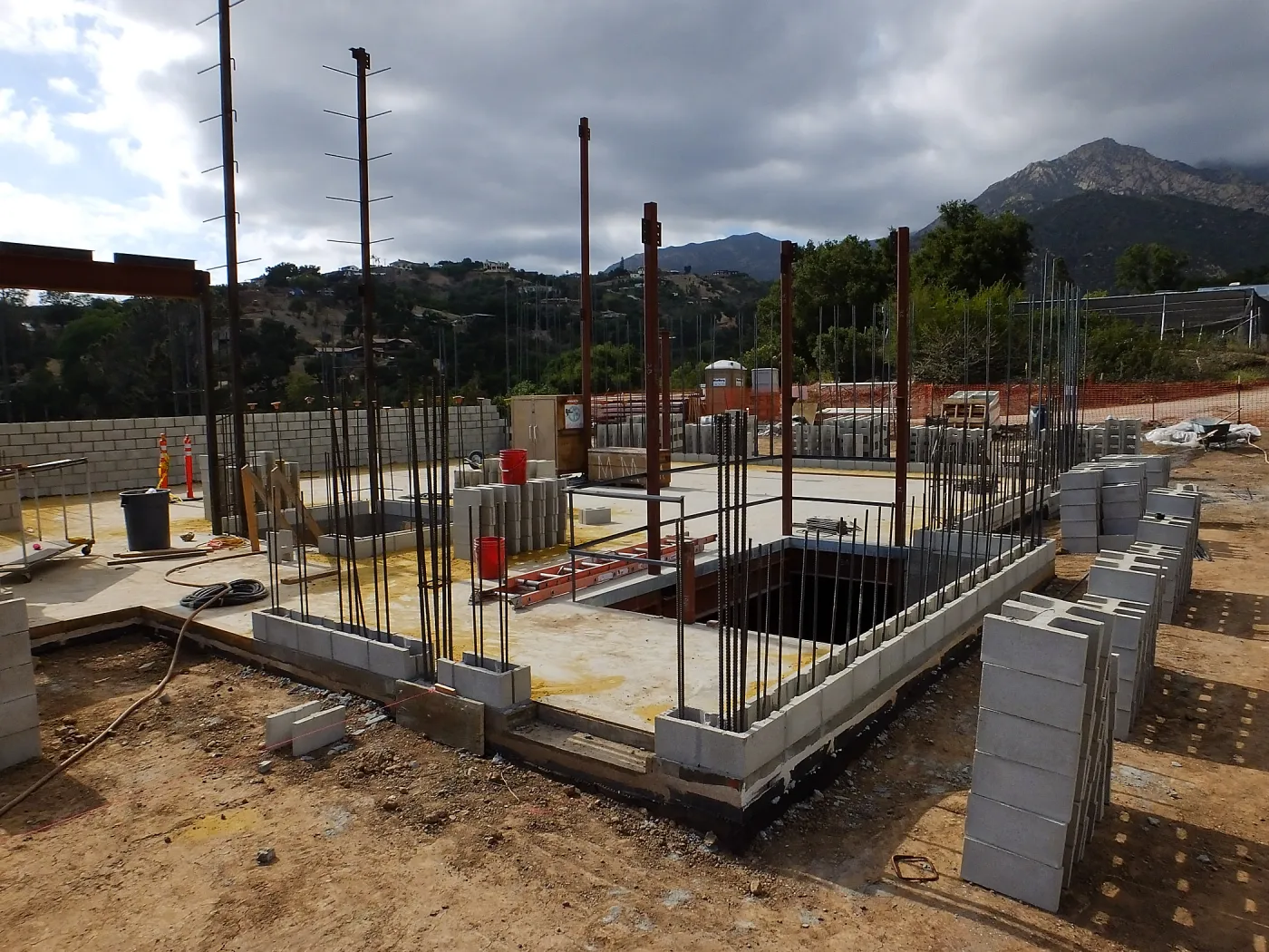 Pritzlaff Conservation Center Construction, Exterior looking northwest from rear entrance