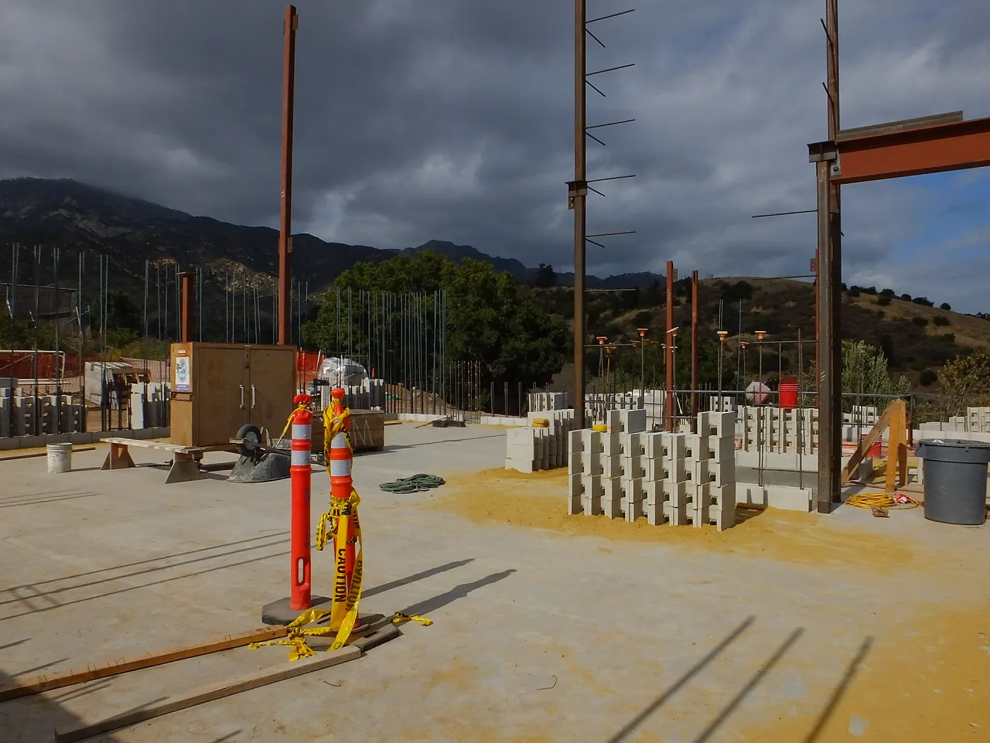Pritzlaff Conservation Center Construction, looking northeast across dry lab area