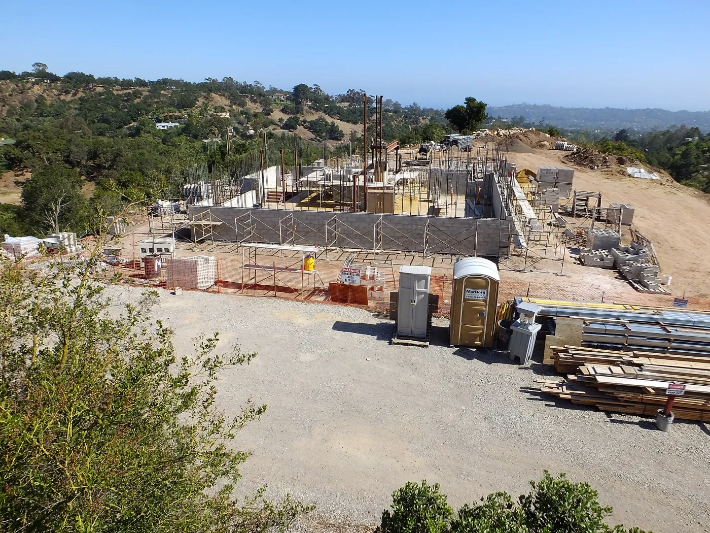 Pritzlaff Conservation Center construction, looking south from Garden Growers Nursery