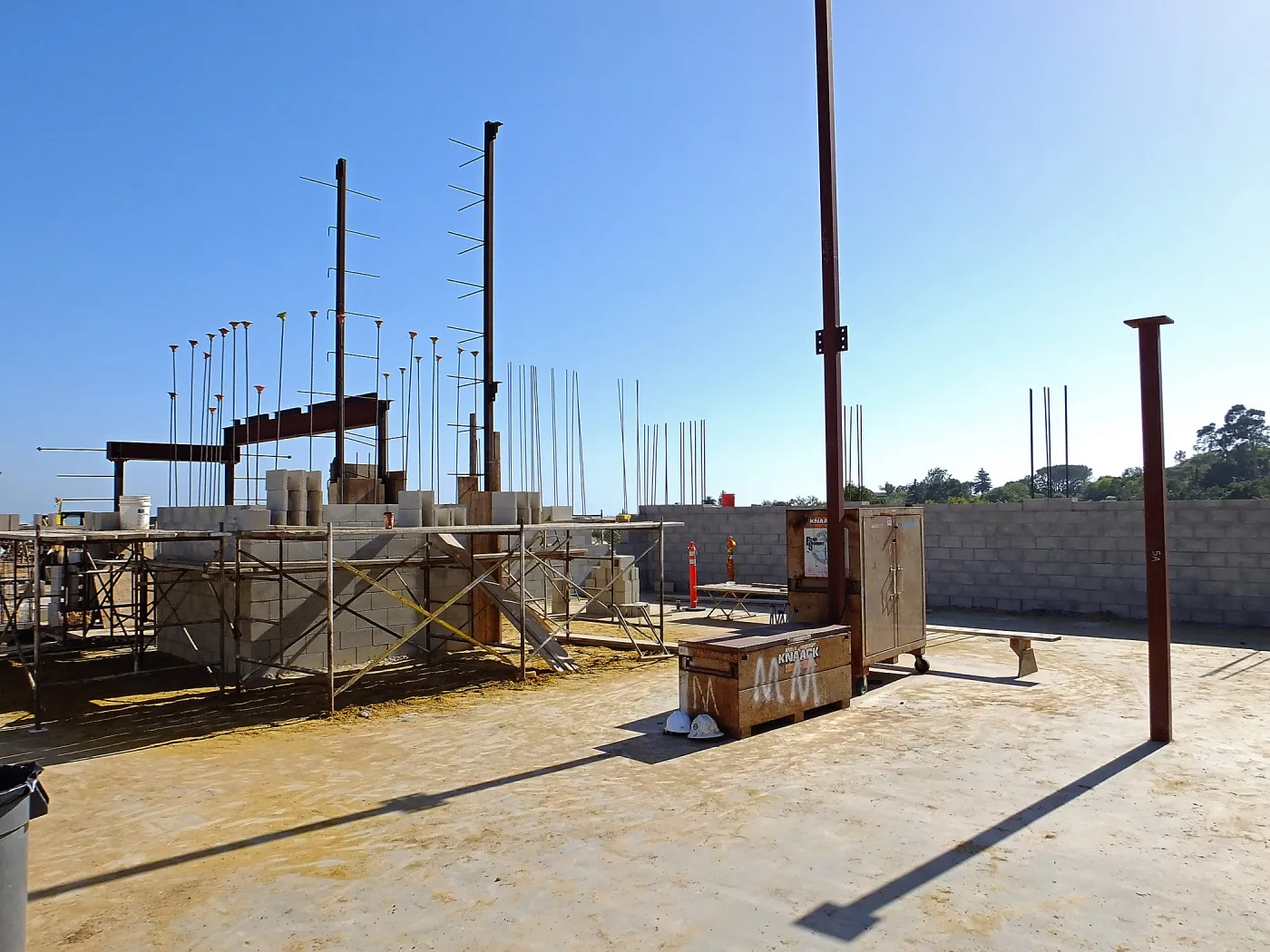 Pritzlaff Conservation Center Construction, looking southwest across Research workstation area