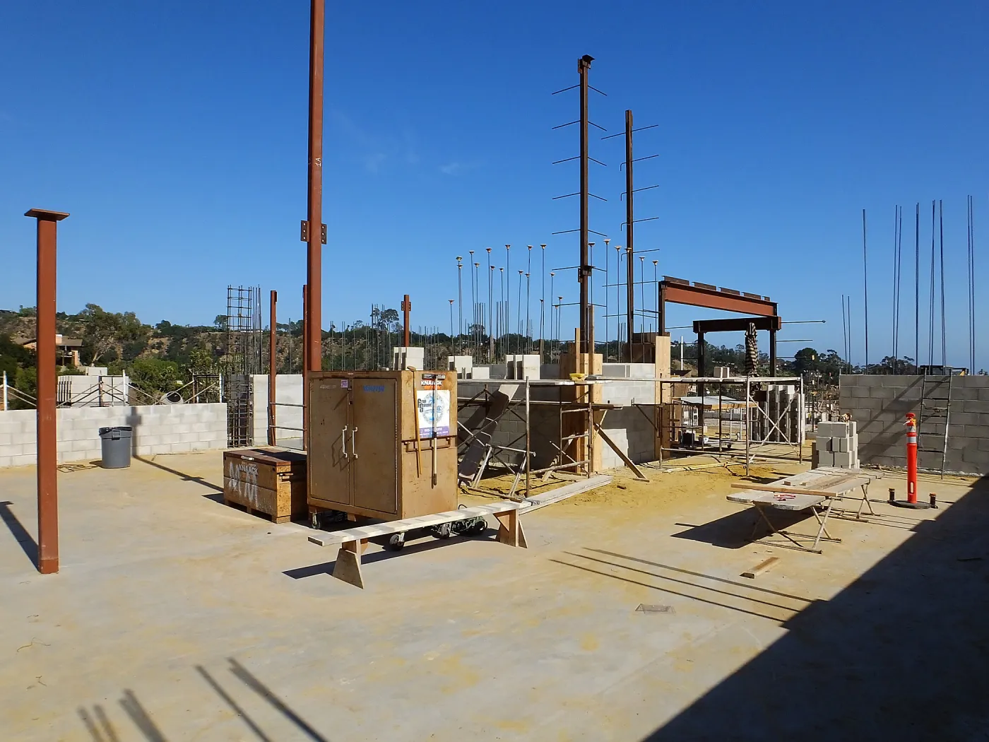 Pritzlaff Conservation Center Construction, looking southeast across wet lab area