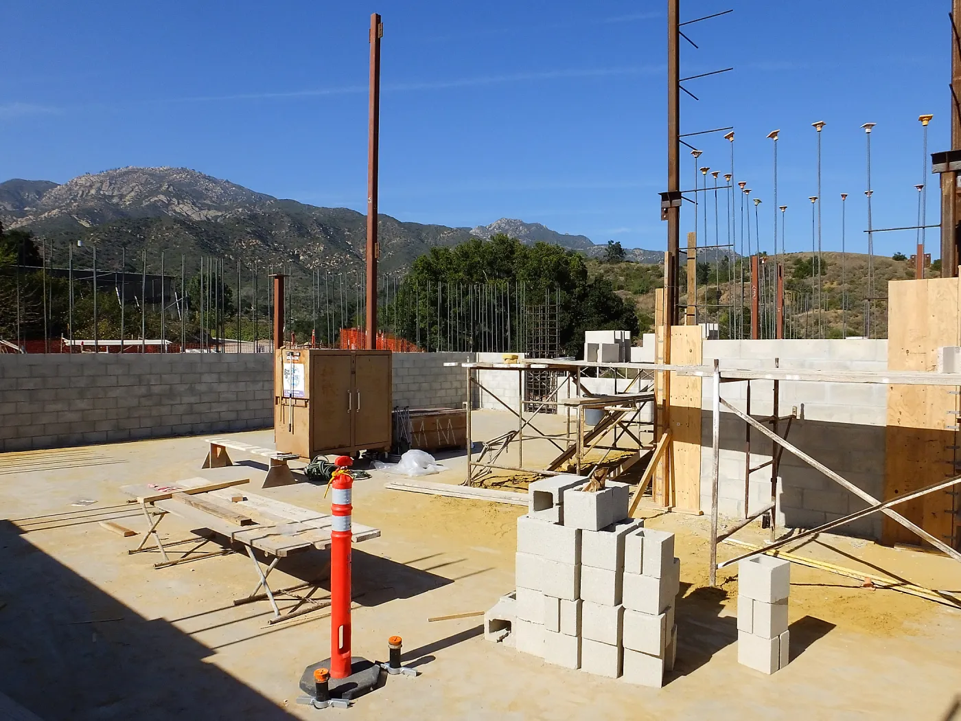 Pritzlaff Conservation Center Construction, looking northeast across dry lab area