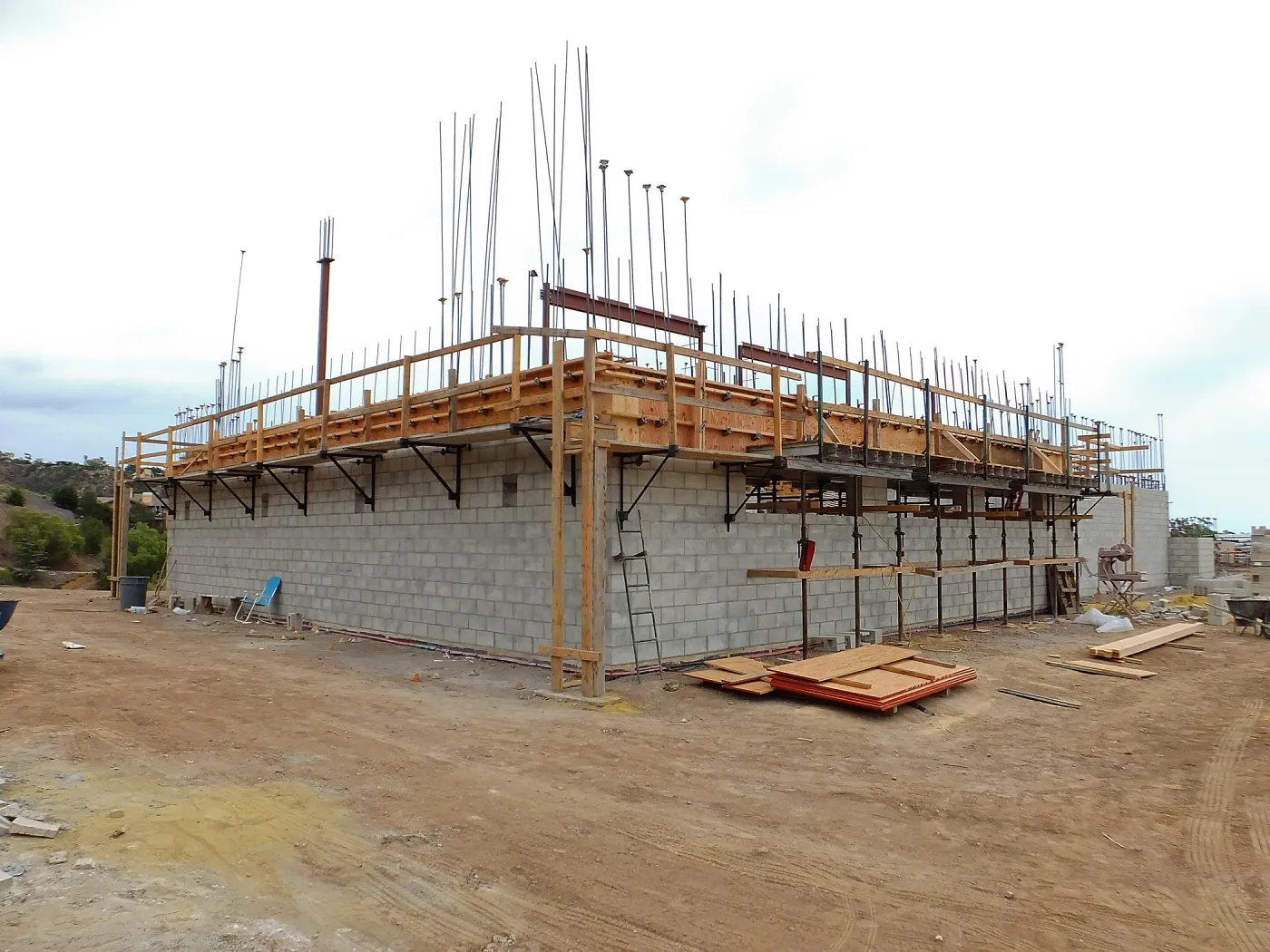 Pritzlaff Conservation Center Construction, Exterior looking southeast