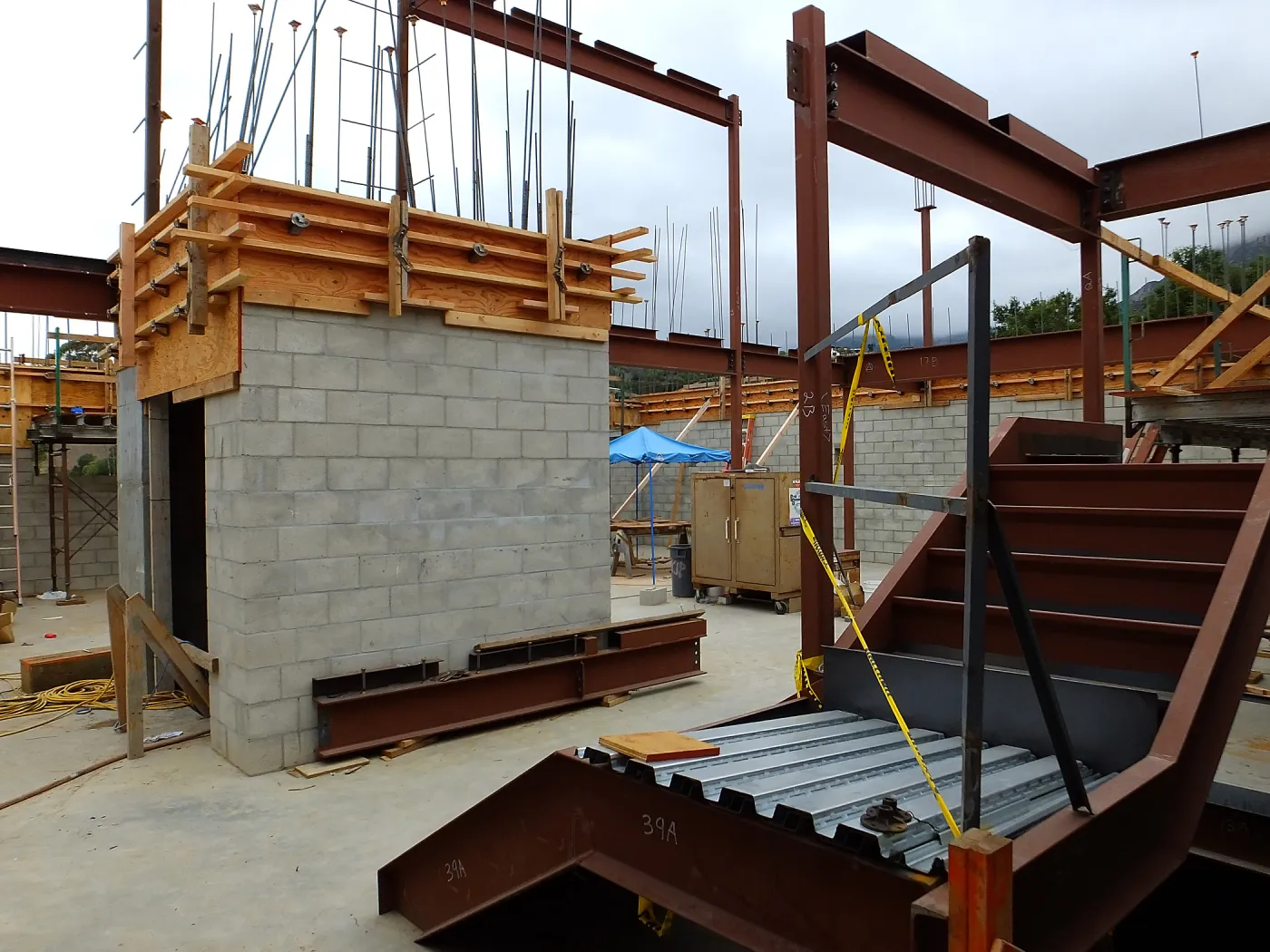 Pritzlaff Conservation Center Construction, looking northwest across Research area