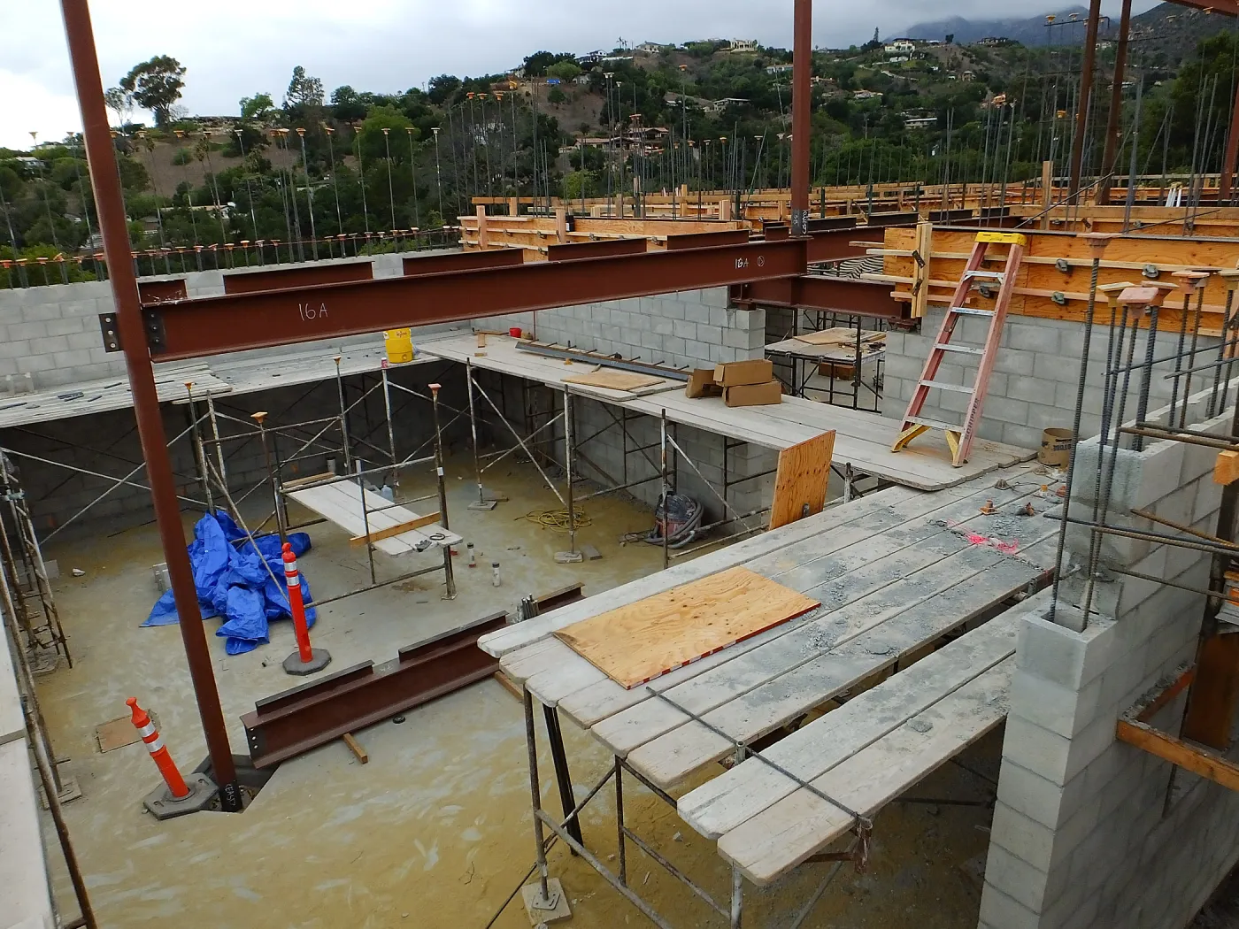 Pritzlaff Conservation Center Construction, looking northwest across Conference/Training area