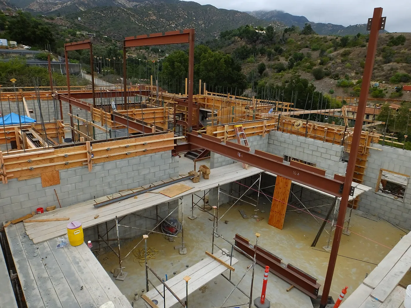 Pritzlaff Conservation Center Construction, looking northeast across Conference/Training area