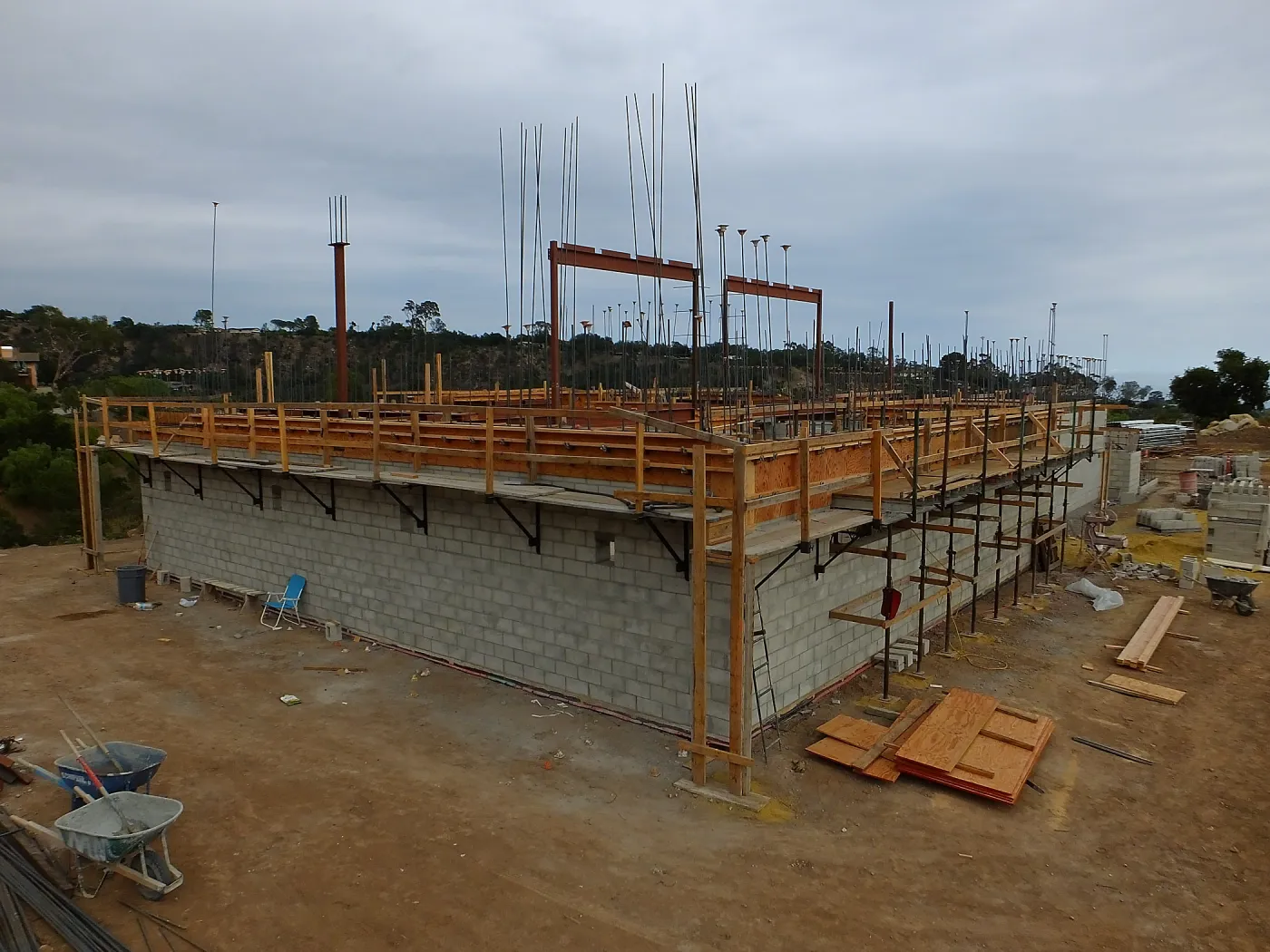 Pritzlaff Conservation Center Construction, Exterior looking southeast