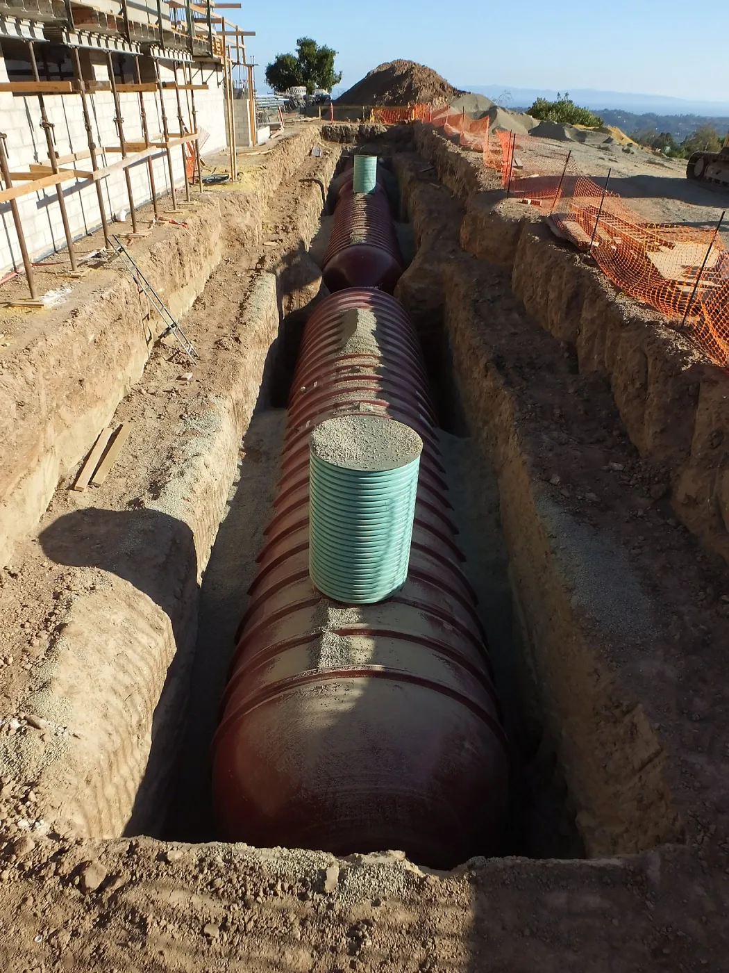 Pritzlaff Conservation Center Construction, Storm Water Detention Tank Installation