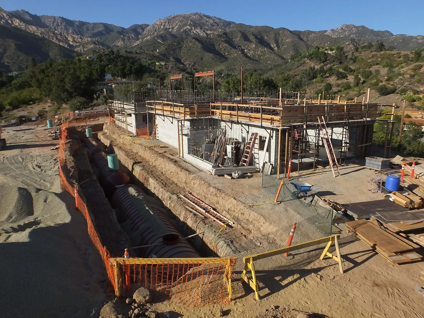 Pritzlaff Conservation Center Construction, Storm Water Detention Tank Installation