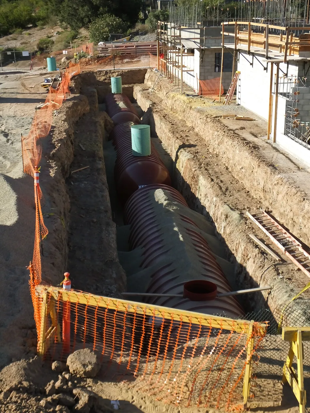 Pritzlaff Conservation Center Construction, Storm Water Detention Tank Installation