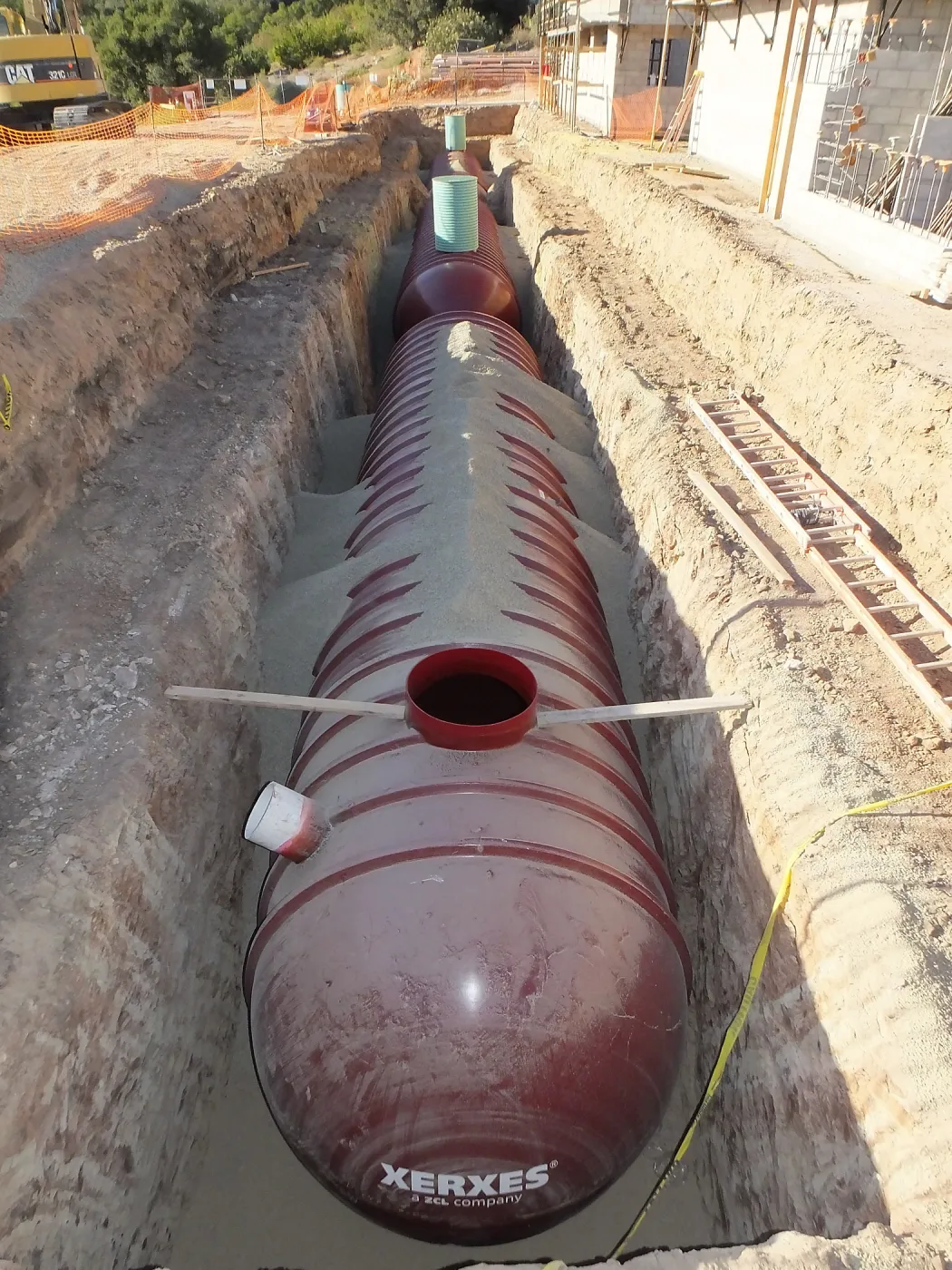 Pritzlaff Conservation Center Construction, Storm Water Detention Tank Installation
