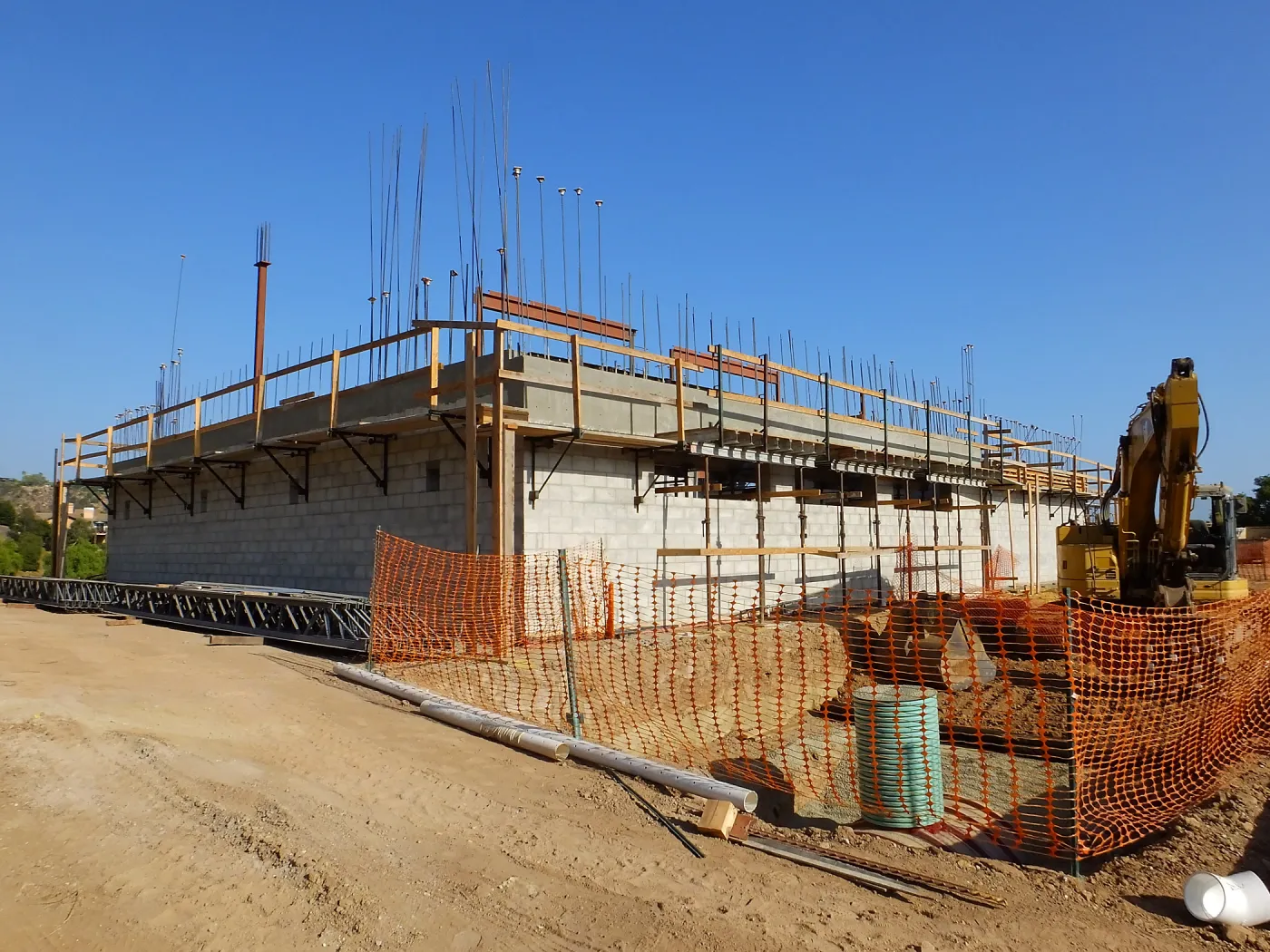 Pritzlaff Conservation Center Construction, Exterior looking southeast