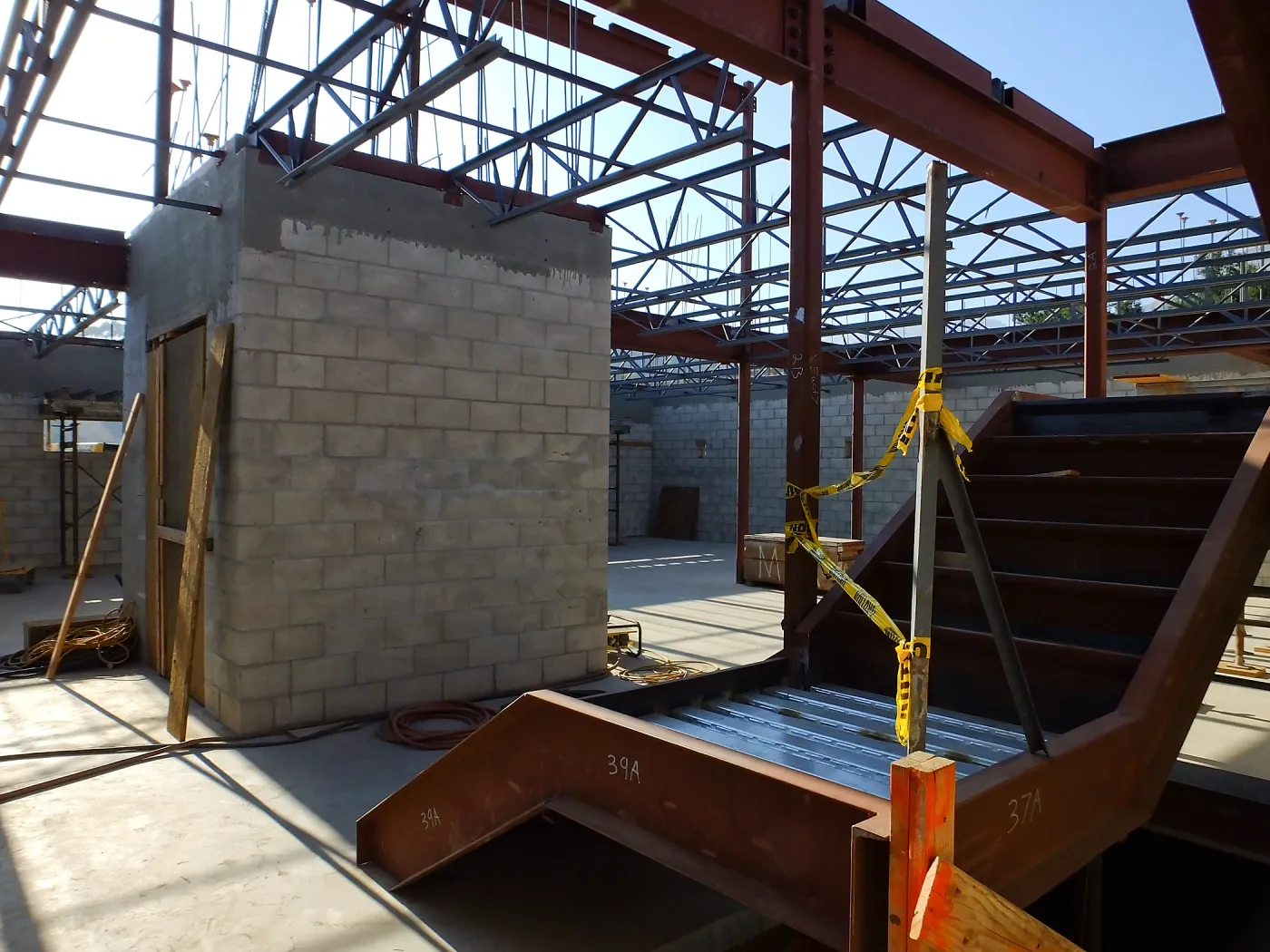 Pritzlaff Conservation Center Construction, looking northwest across Research area