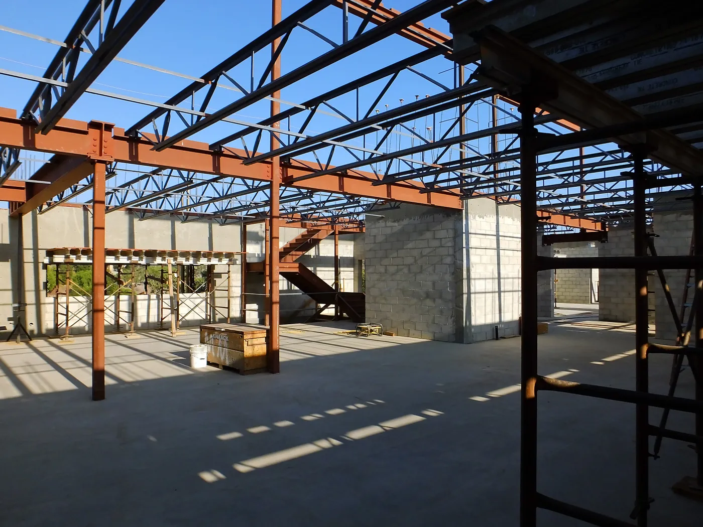 Pritzlaff Conservation Center Construction, looking southeast across wet lab area