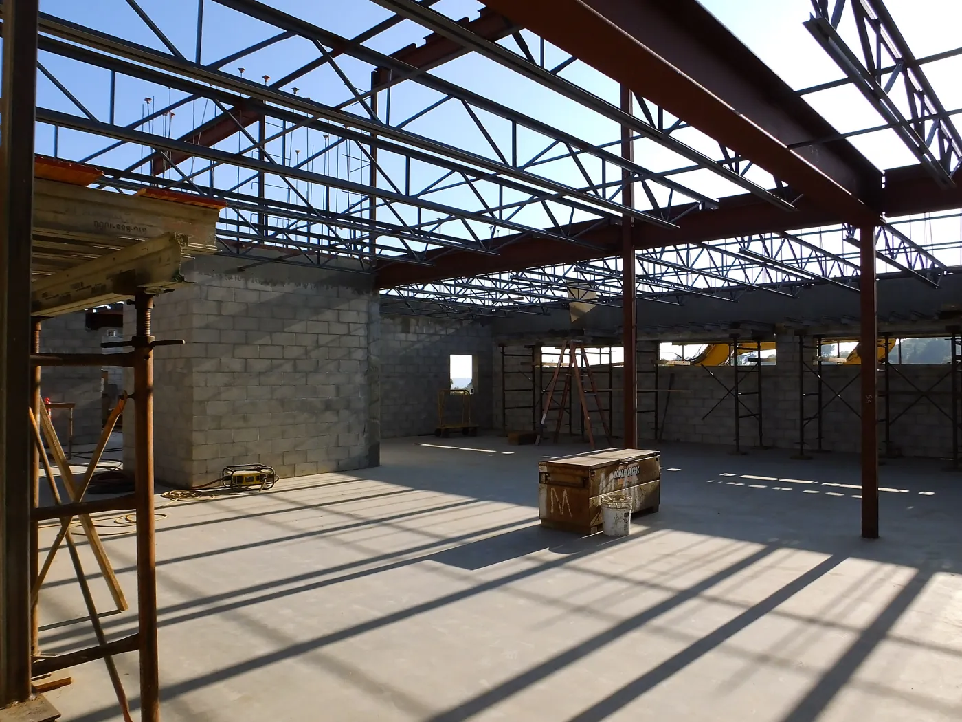 Pritzlaff Conservation Center Construction, looking southwest across Research workstation area