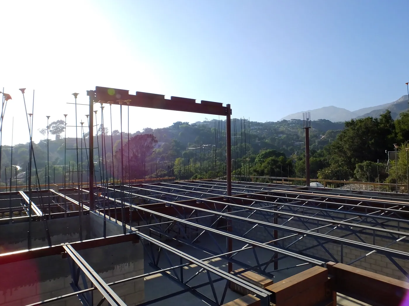 Pritzlaff Conservation Center Construction, looking northwest across Administrative office area