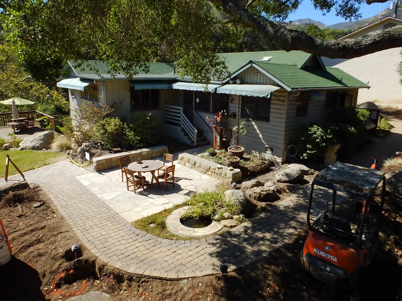 Home Demonstration Garden Renovation, view 14, looking towards southeast corner of Cottage, demolition progress
