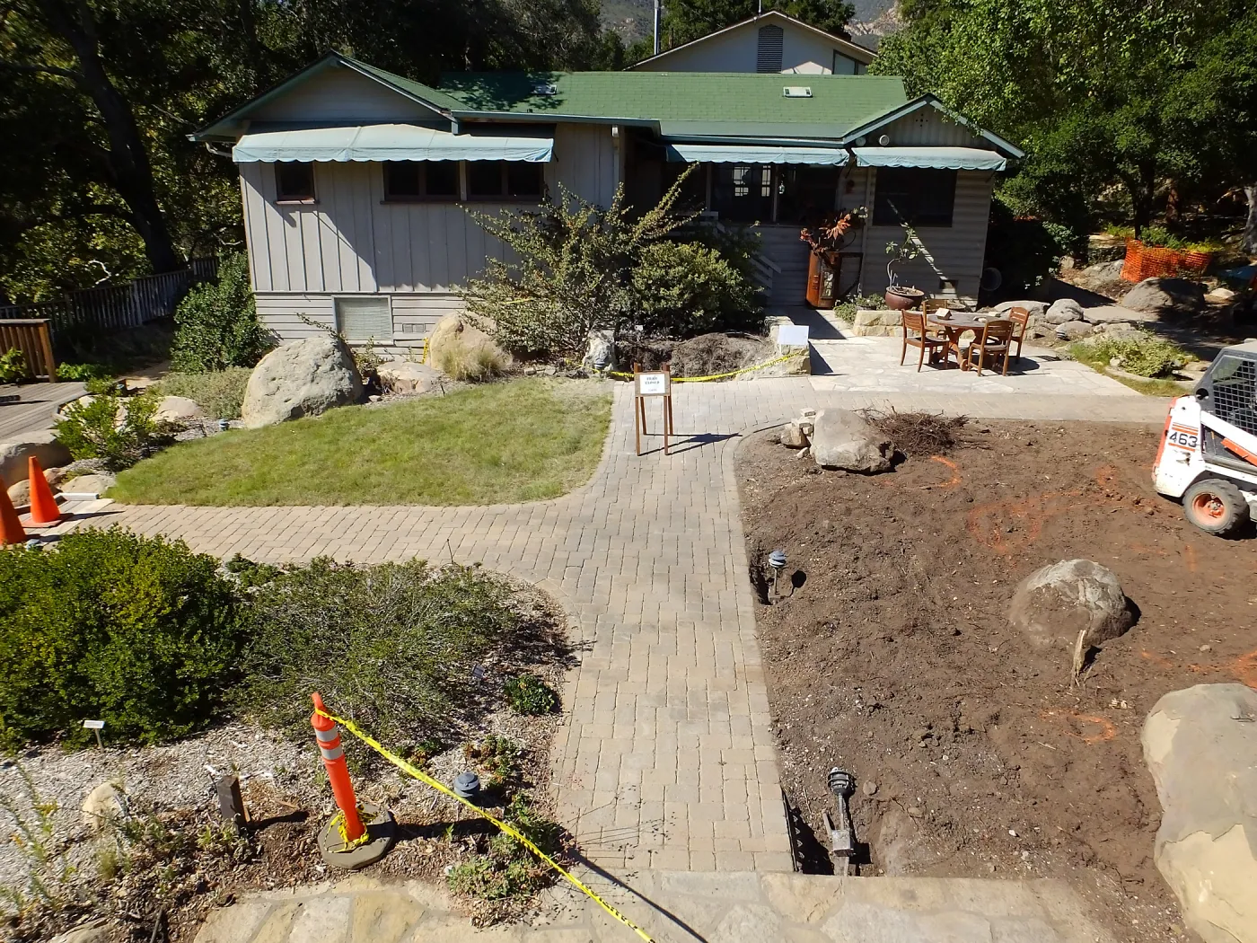 Home Demonstration Garden Renovation, view 23, south side of Cottage, demolition progress