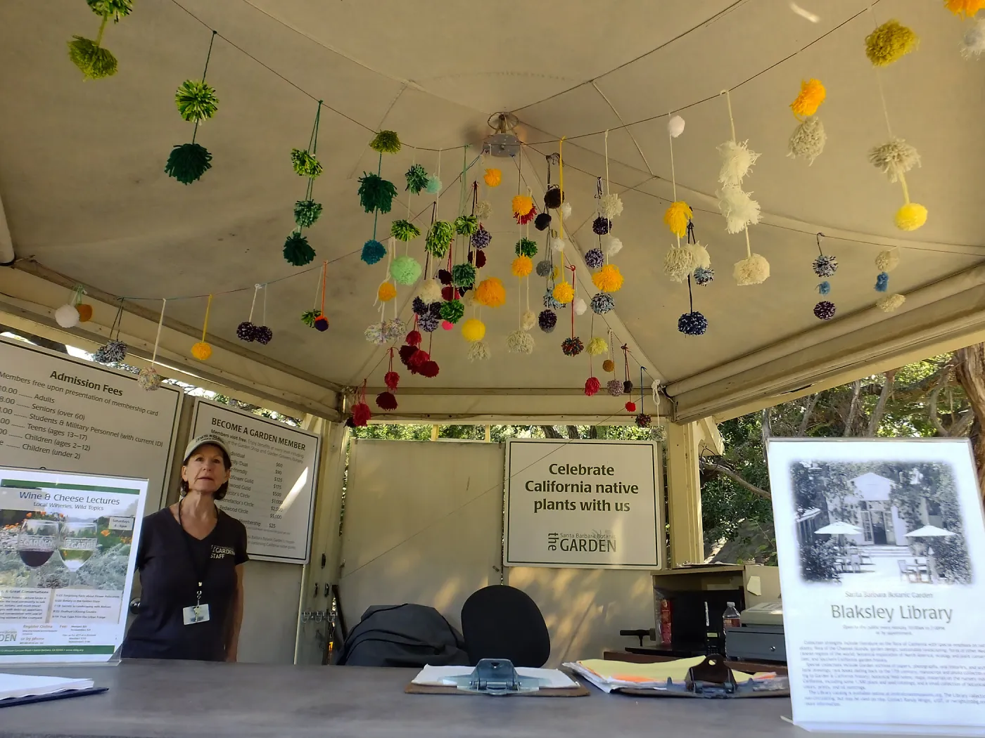 Dormant Dreams Yarn Blast, Entry Kiosk Pom-Poms