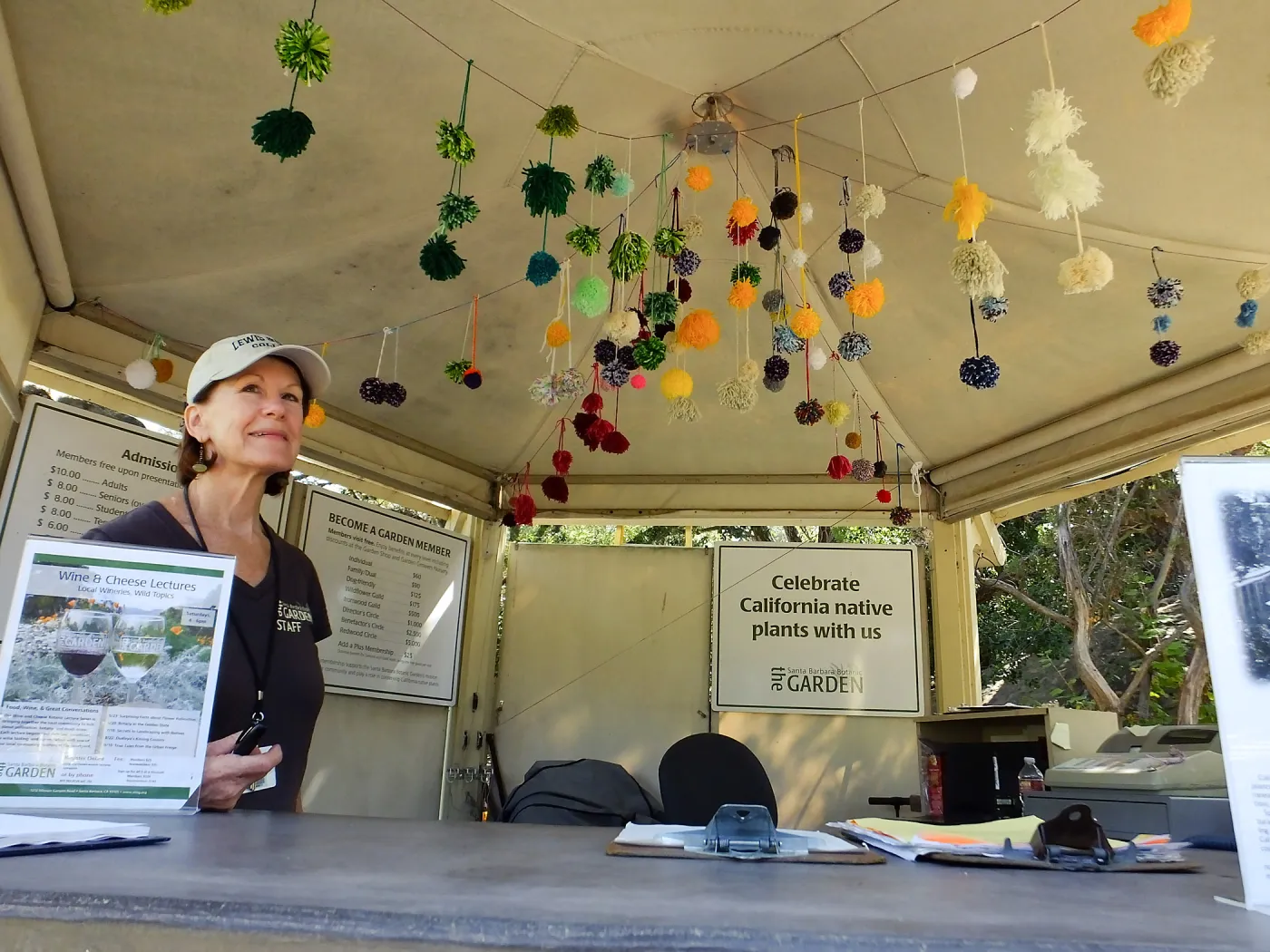 Dormant Dreams Yarn Blast, Entry Kiosk Pom-Poms